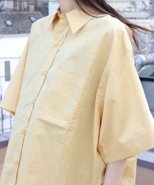 THE SHINZONE（ザ　シンゾーン）の「THE SHINZONE/シンゾーン　ワイドスリーブシャツ　WIDE SLEEVE SHIRT　22MMSBL10（シャツ/ブラウス・レディース・イエロー/ブルー/ホワイト・36）」の11枚目の写真