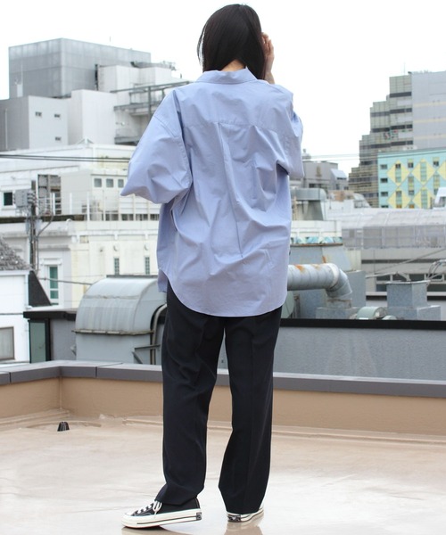 THE SHINZONE（ザ　シンゾーン）の「THE SHINZONE/シンゾーン　ワイドスリーブシャツ　WIDE SLEEVE SHIRT　22MMSBL10（シャツ/ブラウス・レディース・イエロー/ブルー/ホワイト・36）」の20枚目の写真