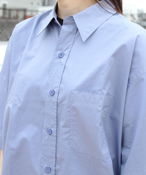 THE SHINZONE（ザ　シンゾーン）の「THE SHINZONE/シンゾーン　ワイドスリーブシャツ　WIDE SLEEVE SHIRT　22MMSBL10（シャツ/ブラウス・レディース・イエロー/ブルー/ホワイト・36）」の19枚目の写真