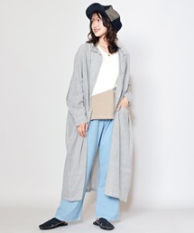 チャイハネ（チャイハネ）の「【チャイハネ】チャキバンドカラーシャツワンピース（シャツワンピース）」