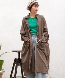 チャイハネ（チャイハネ）の「【チャイハネ】チャキバンドカラーシャツワンピース（シャツワンピース）」