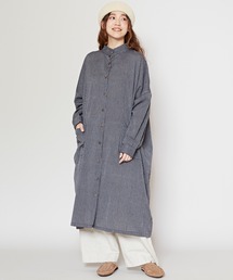 【チャイハネ】チャキバンドカラーシャツワンピース