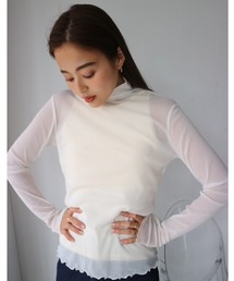 TRUNC | Sheer Highneck Pullover(Tシャツ/カットソー)