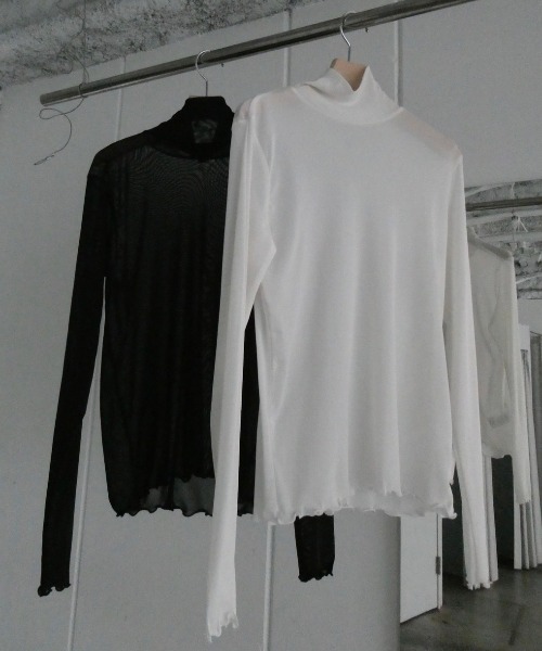 TRUNC（トランクエイティーエイト）の「Sheer Highneck Pullover（Tシャツ/カットソー・レディース・アイボリー/ブラック・FREE）」の17枚目の写真