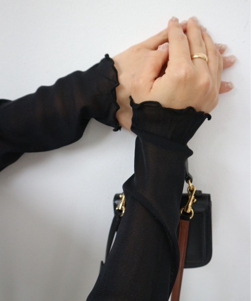 TRUNC（トランクエイティーエイト）の「Sheer Highneck Pullover（Tシャツ/カットソー・レディース・アイボリー/ブラック・FREE）」の20枚目の写真