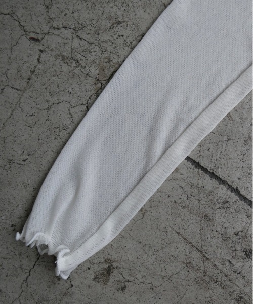 TRUNC（トランクエイティーエイト）の「Sheer Highneck Pullover（Tシャツ/カットソー・レディース・アイボリー/ブラック・FREE）」の12枚目の写真