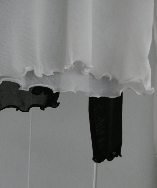 TRUNC（トランクエイティーエイト）の「Sheer Highneck Pullover（Tシャツ/カットソー・レディース・アイボリー/ブラック・FREE）」の8枚目の写真