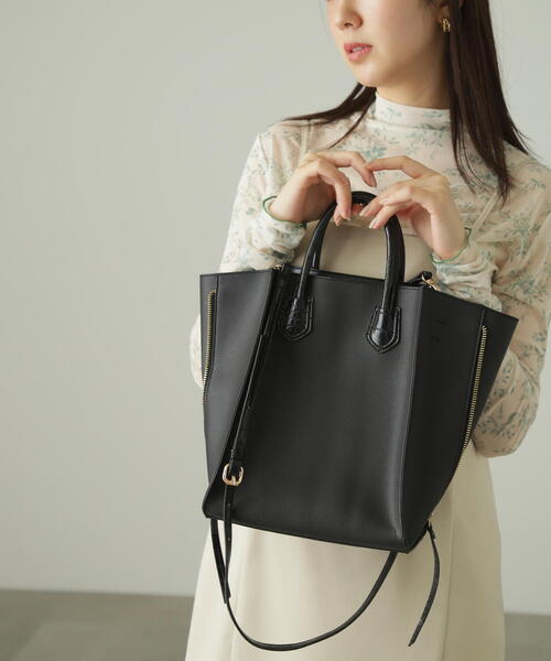 FREE'S MART(フリーズマート)の「サイドジップトートバッグ(トートバッグ・レディース・ホワイト/ブラック/カーキ・フリ-)」の17枚目の写真