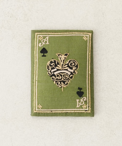 セール】トランプ刺繍ミラー（手鏡/メイクミラー）｜BIRTHDAY BAR