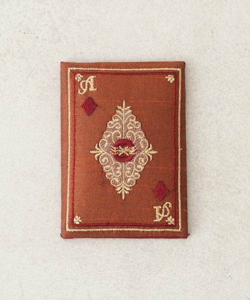 セール】トランプ刺繍ミラー（手鏡/メイクミラー）｜BIRTHDAY BAR