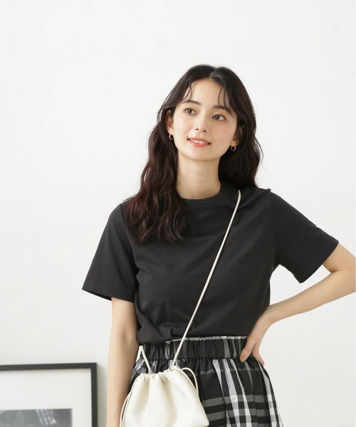 LB.04/汗染み防止加工＋接触冷感機能クルーネックカットトップス