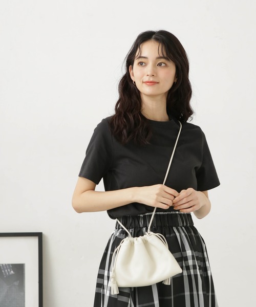 LB.04/汗染み防止加工＋接触冷感機能クルーネックカットトップス