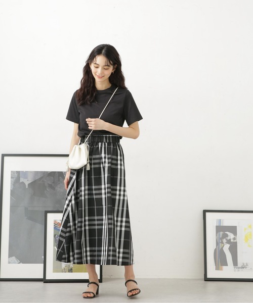 LB.04/汗染み防止加工＋接触冷感機能クルーネックカットトップス