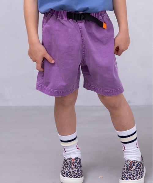 BIG FIELD（ビッグフィールド）の「ピグメントクライミングショーツ(80～150cm)（その他パンツ・キッズ・オレンジ/パープル/キャメル/ピンク/グリーン/ブルー・90/95/100/110/120/130/150/140/80）」の4枚目の写真