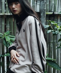 U.S. POLO ASSN.（ユーエスポロアッスン）の「U.S. POLO ASSN. / ユーエスポロアッスン 別注 コラボ オーバーサイズ ハーフジップ ラグランスリーブ トラック スウェット トレーナー（スウェット）」