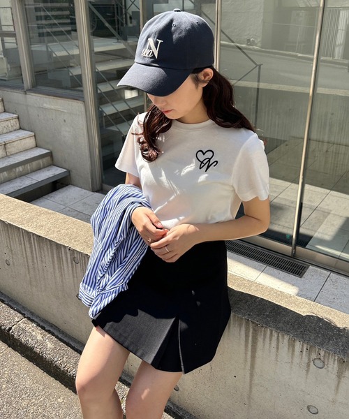 one after another NICE CLAUP（ワンアフターアナザーナイスクラップ）の「ベルト付きボックスプリーツミニスカート（スカート・レディース・ネイビー/ベージュ/ブラック/ブラック系その他・FREE）」の13枚目の写真