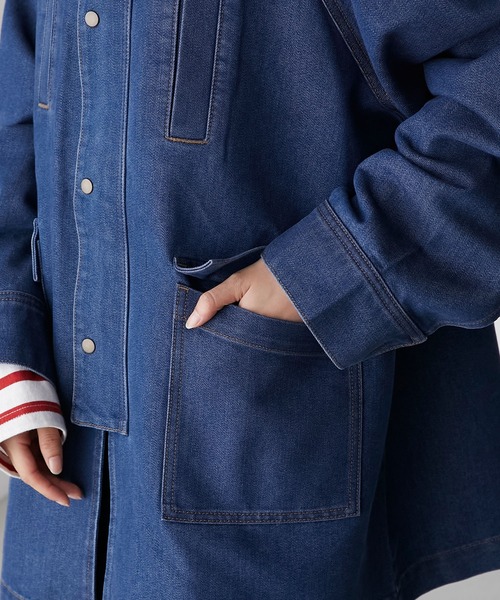 BONLECILL（ボンルシール）の「2way 襟コーデュロイルーズデニム