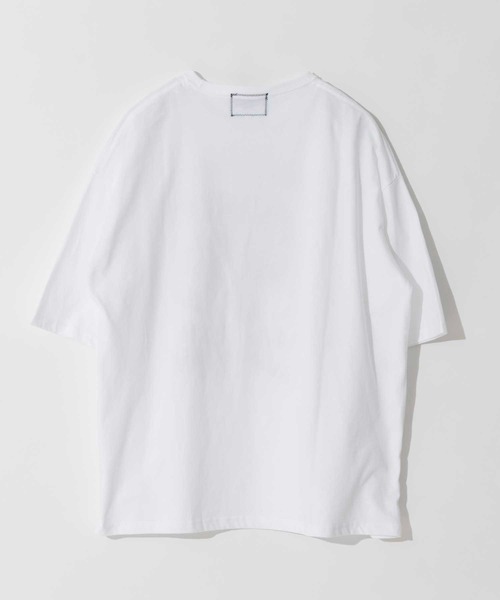 MAISON SPECIAL(メゾンスペシャル)の「《ユニセックスアイテム》「Lobster」ハンドプリントオーバーサイズクルーネックTシャツ【MAISON SPECIAL/メゾンスペシャル】(Tシャツ/カットソー・メンズ・ホワイト/ブラック・1/2/0)」の6枚目の写真