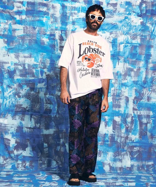 MAISON SPECIAL(メゾンスペシャル)の「《ユニセックスアイテム》「Lobster」ハンドプリントオーバーサイズクルーネックTシャツ【MAISON SPECIAL/メゾンスペシャル】(Tシャツ/カットソー・メンズ・ホワイト/ブラック・1/2/0)」の12枚目の写真