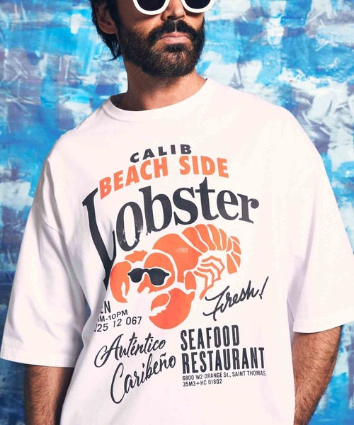 MAISON SPECIAL(メゾンスペシャル)の「《ユニセックスアイテム》「Lobster」ハンドプリントオーバーサイズクルーネックTシャツ【MAISON SPECIAL/メゾンスペシャル】(Tシャツ/カットソー・メンズ・ホワイト/ブラック・1/2/0)」の17枚目の写真