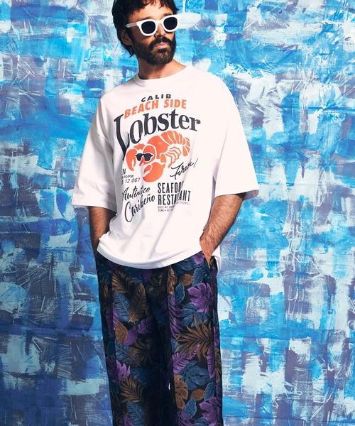 MAISON SPECIAL(メゾンスペシャル)の「《ユニセックスアイテム》「Lobster」ハンドプリントオーバーサイズクルーネックTシャツ【MAISON SPECIAL/メゾンスペシャル】(Tシャツ/カットソー・メンズ・ホワイト/ブラック・1/2/0)」の14枚目の写真