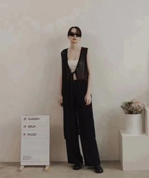 ニットロングジレ