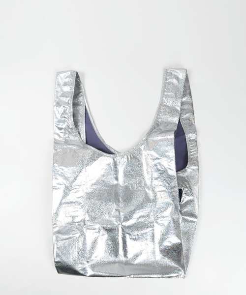 yuw（ユウ）の「ｍｅｔａｌｌｉｃ　ＳＤ２　181913（エコバッグ/サブバッグ・レディース・その他/その他2/その他1/ブラック系その他/ライトグレー・FREE）」の4枚目の写真