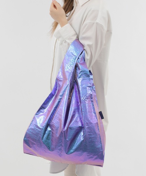 yuw（ユウ）の「ｍｅｔａｌｌｉｃ　ＳＤ２　181913（エコバッグ/サブバッグ・レディース・その他/その他2/その他1/ブラック系その他/ライトグレー・FREE）」の10枚目の写真