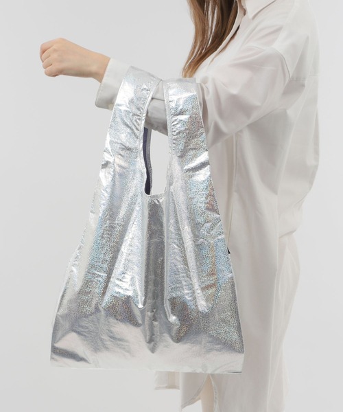 yuw（ユウ）の「ｍｅｔａｌｌｉｃ　ＳＤ２　181913（エコバッグ/サブバッグ・レディース・その他/その他2/その他1/ブラック系その他/ライトグレー・FREE）」の7枚目の写真