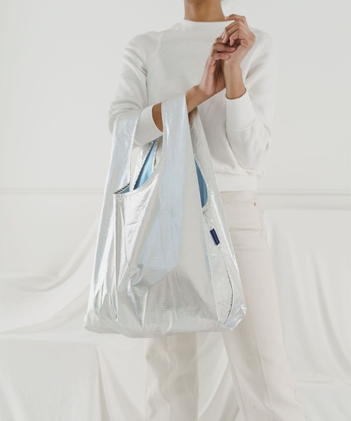 yuw（ユウ）の「ｍｅｔａｌｌｉｃ　ＳＤ２　181913（エコバッグ/サブバッグ・レディース・その他/その他2/その他1/ブラック系その他/ライトグレー・FREE）」の12枚目の写真