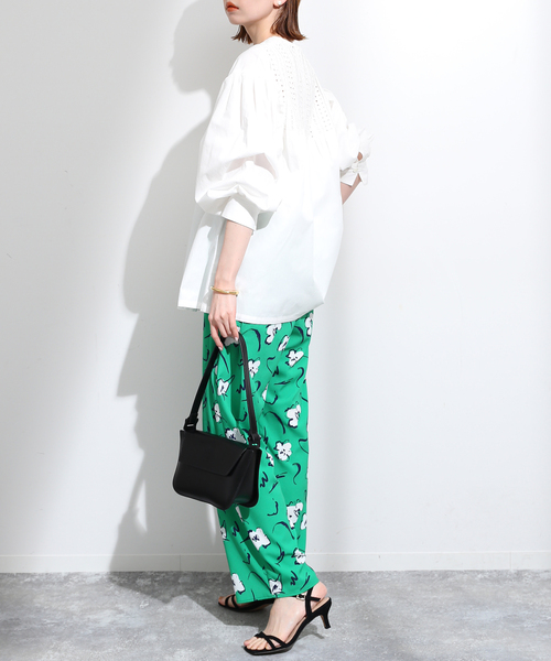 SLOBE IENA（スローブイエナ）の「カットワークタックブラウス（シャツ 