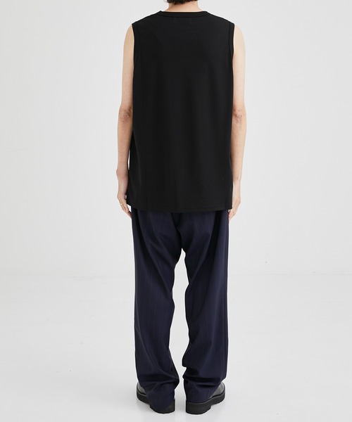 WELLDER（ウェルダー）の「【WELLDER/ウェルダー】Suvin Supima Crew Neck No Sleeve（Tシャツ/カットソー・メンズ・ホワイト/ブラック・4/5）」の11枚目の写真