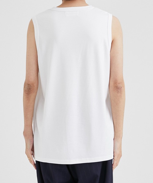 WELLDER（ウェルダー）の「【WELLDER/ウェルダー】Suvin Supima Crew Neck No Sleeve（Tシャツ/カットソー・メンズ・ホワイト/ブラック・4/5）」の10枚目の写真