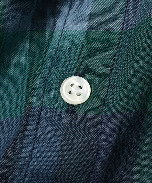 BEAMS（ビームス）の「BEAMS / 刷毛目 チェックシャツ（シャツ/ブラウス・メンズ・その他/ネイビー・M/L/XL/S）」の7枚目の写真