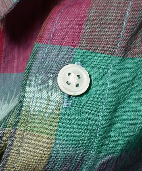 BEAMS（ビームス）の「BEAMS / 刷毛目 チェックシャツ（シャツ/ブラウス・メンズ・その他/ネイビー・M/L/XL/S）」の13枚目の写真