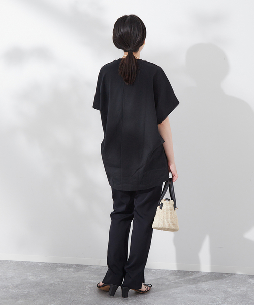 journal standard L'essage(ジャーナルスタンダードレサージュ)の「ストレッチスリットテーパードパンツ(その他パンツ・レディース・ネイビー/ブラック・36/38)」の9枚目の写真