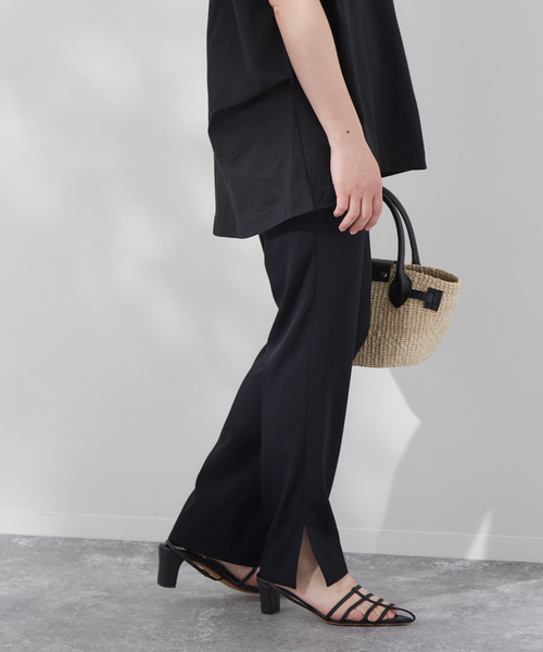 journal standard L'essage(ジャーナルスタンダードレサージュ)の「ストレッチスリットテーパードパンツ(その他パンツ・レディース・ネイビー/ブラック・36/38)」の11枚目の写真