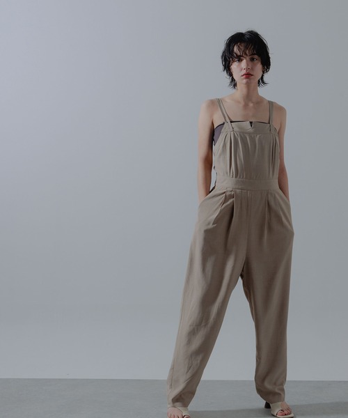 【セール】Wストラップバックオープンサロペット（サロペット/オーバーオール）｜Limue（リミュ） 6,400円