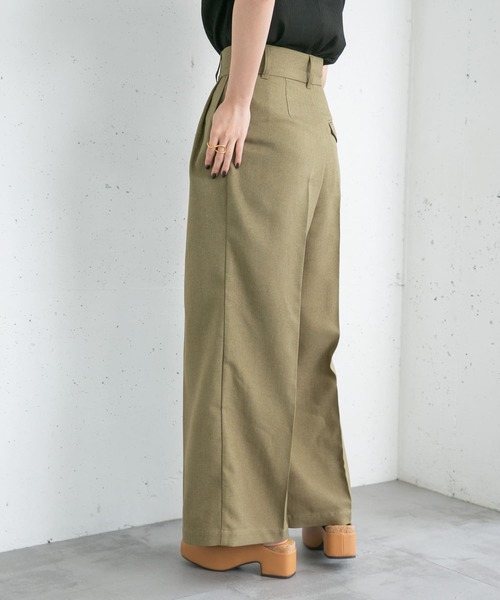 KBF（ケイビーエフ）の「フラップWIDEストレートパンツ（その他パンツ・レディース・カーキ/ブラック/ピンク系その他・36/38）」の18枚目の写真