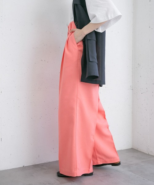 KBF（ケイビーエフ）の「フラップWIDEストレートパンツ（その他パンツ・レディース・カーキ/ブラック/ピンク系その他・36/38）」の21枚目の写真