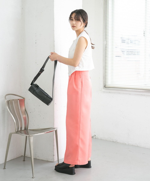 KBF（ケイビーエフ）の「フラップWIDEストレートパンツ（その他パンツ・レディース・カーキ/ブラック/ピンク系その他・36/38）」の15枚目の写真