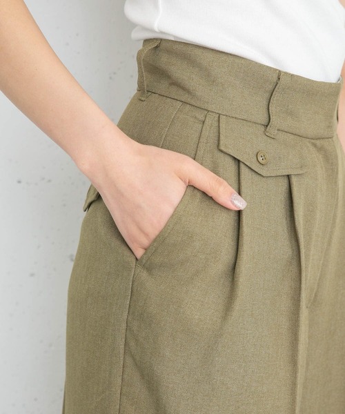 KBF（ケイビーエフ）の「フラップWIDEストレートパンツ（その他パンツ・レディース・カーキ/ブラック/ピンク系その他・36/38）」の16枚目の写真