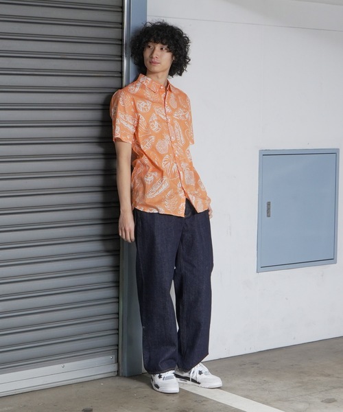 BANKS（バンクス）の「SS SHIRT/BANKS(バンクス)半袖アロハシャツ（シャツ/ブラウス・メンズ・オレンジ・MEDIUM/LARGE/X-LARGE）」の2枚目の写真