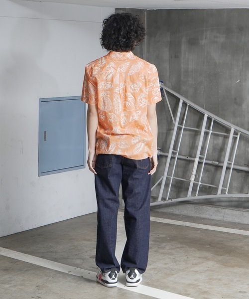 BANKS（バンクス）の「SS SHIRT/BANKS(バンクス)半袖アロハシャツ（シャツ/ブラウス・メンズ・オレンジ・MEDIUM/LARGE/X-LARGE）」の3枚目の写真