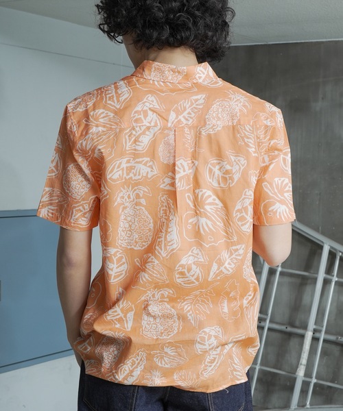 BANKS（バンクス）の「SS SHIRT/BANKS(バンクス)半袖アロハシャツ（シャツ/ブラウス・メンズ・オレンジ・MEDIUM/LARGE/X-LARGE）」の6枚目の写真
