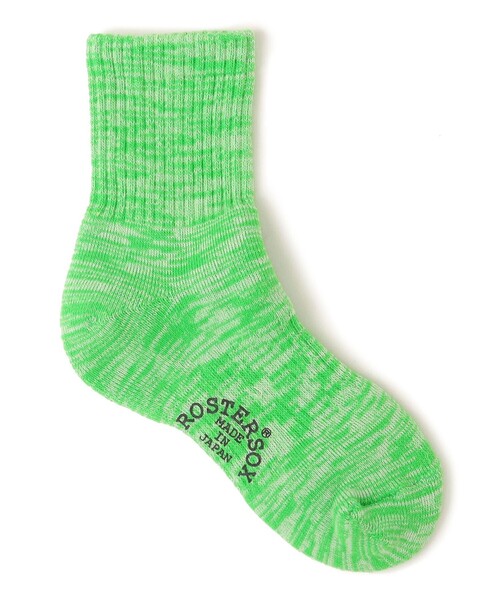ROSTER SOX(ロスターソックス)の「【SHIPS KIDS別注】ROSTER SOX:ネオンカラー ソックス(ソックス/靴下・キッズ・オレンジ/ライトグリーン・SMALL/MEDIUM)」の1枚目の写真