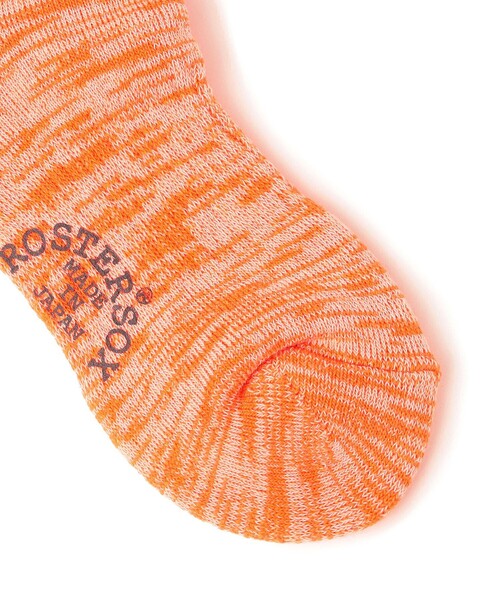 ROSTER SOX(ロスターソックス)の「【SHIPS KIDS別注】ROSTER SOX:ネオンカラー ソックス(ソックス/靴下・キッズ・オレンジ/ライトグリーン・SMALL/MEDIUM)」の3枚目の写真