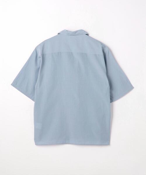 green label relaxing（グリーンレーベルリラクシング）の「アルコットローン ジャストルーズ オープンカラー シャツ -接触冷感-（シャツ/ブラウス・メンズ・オリーブ/ライム/ライトブルー・XL/M/L/S）」の13枚目の写真