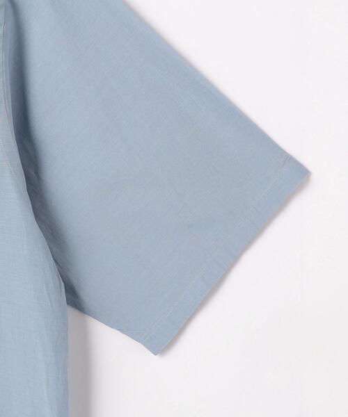 green label relaxing（グリーンレーベルリラクシング）の「アルコットローン ジャストルーズ オープンカラー シャツ -接触冷感-（シャツ/ブラウス・メンズ・オリーブ/ライム/ライトブルー・XL/M/L/S）」の15枚目の写真