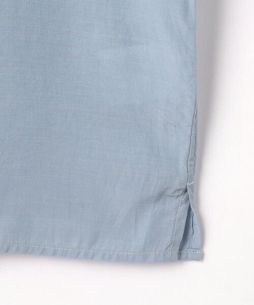 green label relaxing（グリーンレーベルリラクシング）の「アルコットローン ジャストルーズ オープンカラー シャツ -接触冷感-（シャツ/ブラウス・メンズ・オリーブ/ライム/ライトブルー・XL/M/L/S）」の16枚目の写真